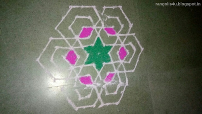 White Rangolis Daily Rangolis