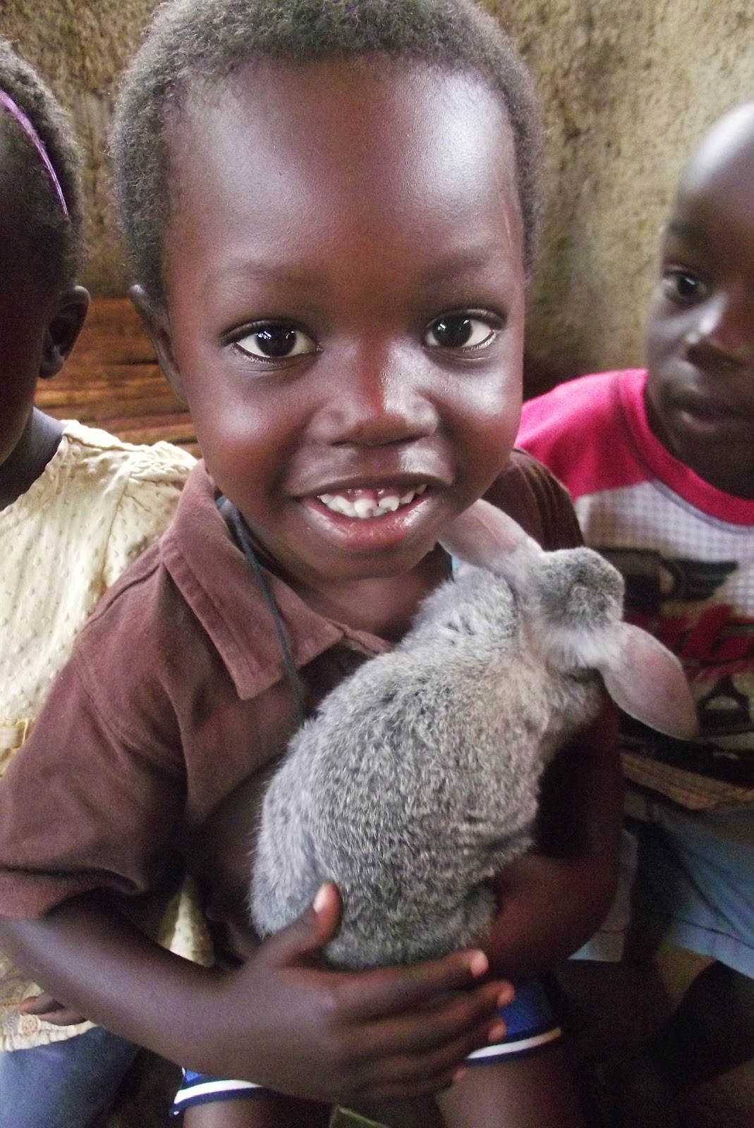 Bri In Uganda Baby Rabbits and Cute Kids