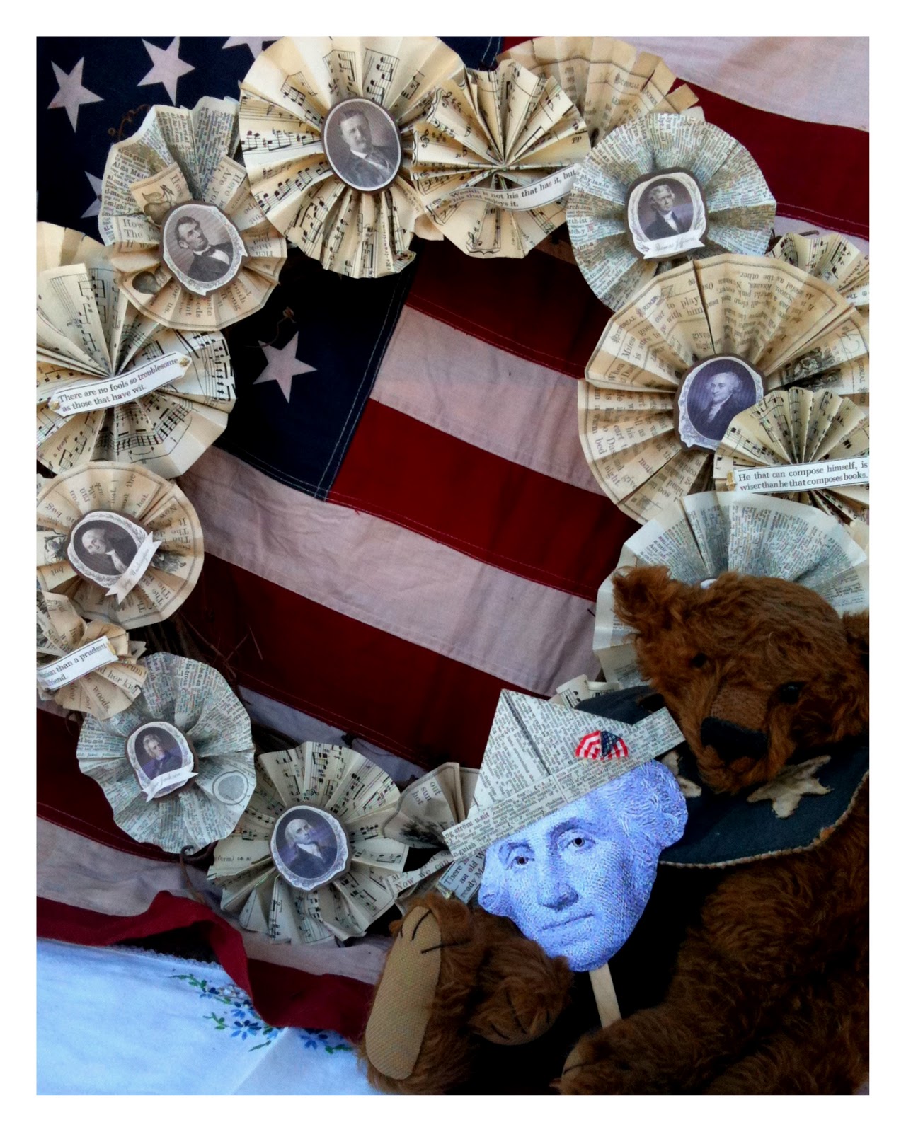 Ephemera Cameo Wreath Tutorial at The Silly Pearl