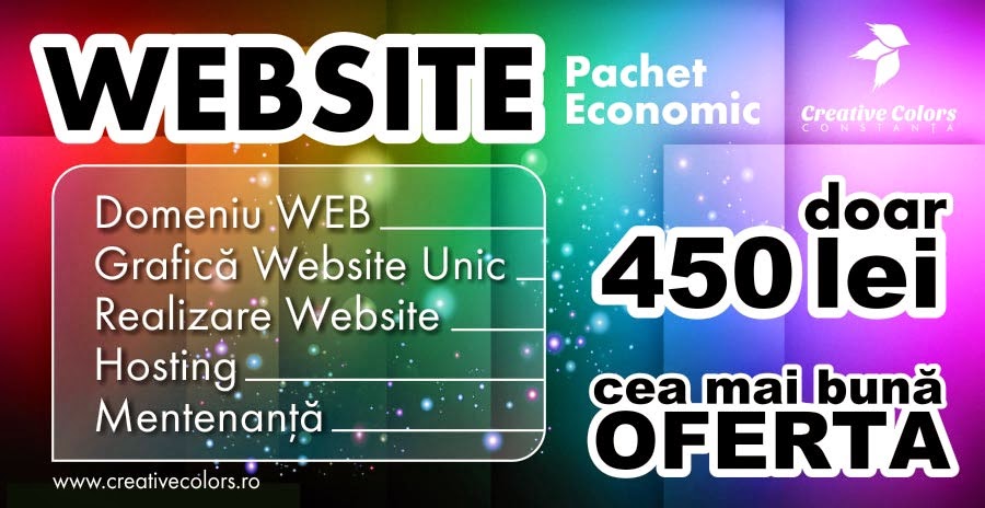 Website- Pachet Economic - 450 lei