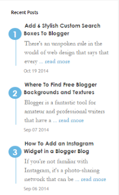 5 design untuk recent posts blogger