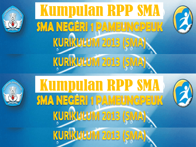 Kumpulan RPP SMA Kurikulum 2013 Gratis SILABUS LENGKAP