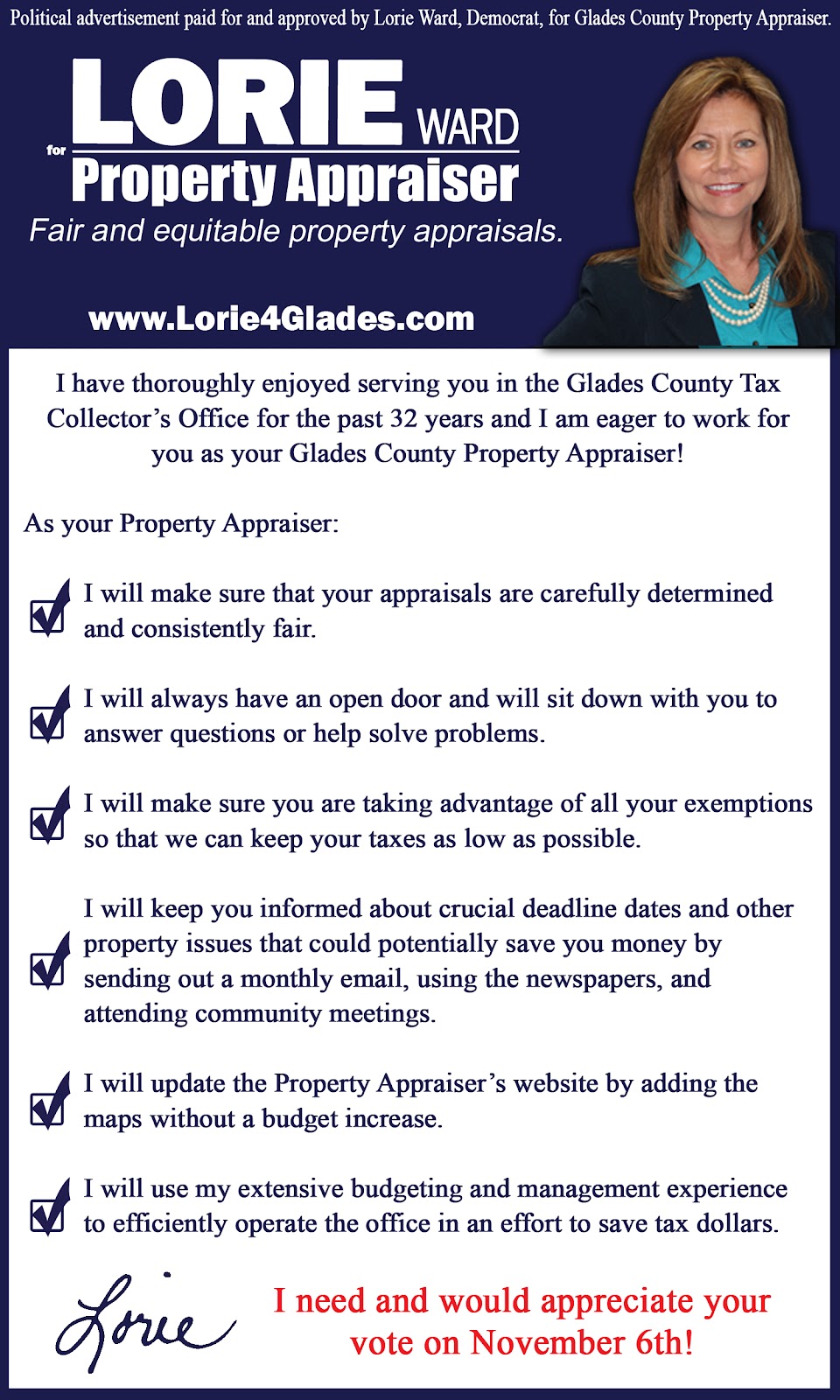 Southwest Florida Online News Lorie Ward For Glades Property Appraiser