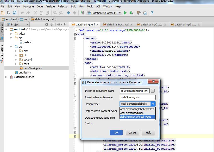 ..JavaBendeR... Generate XStream Classes