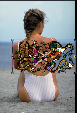 Membuat Tatto di Punggung Yang Terlihat Nyata | Tutorial Belajar Photoshop