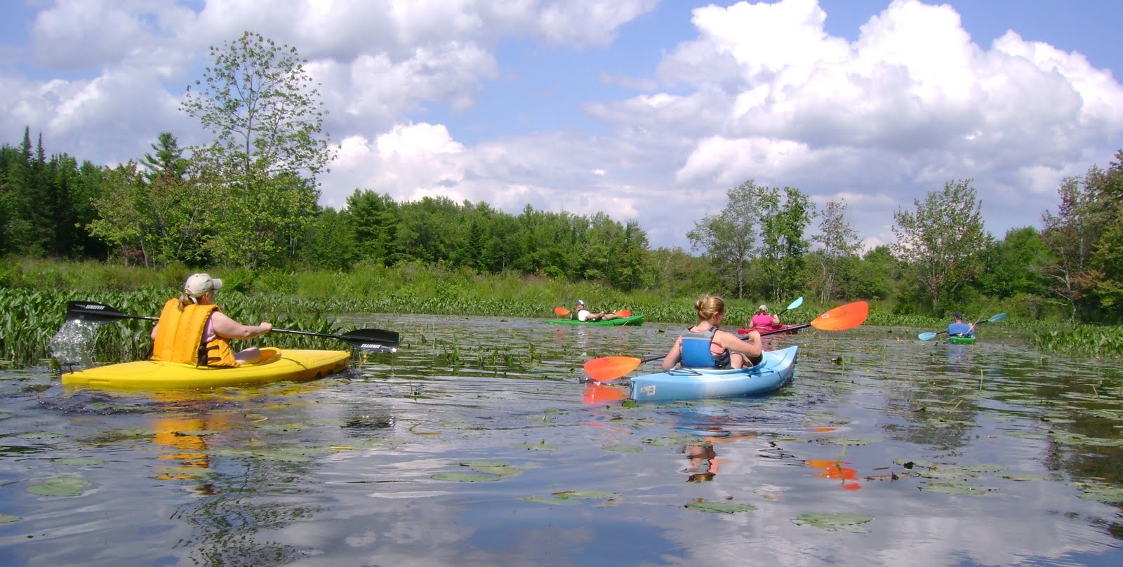 Recreational Kayaking in Maine North Pownal, Maine Runaround Pond