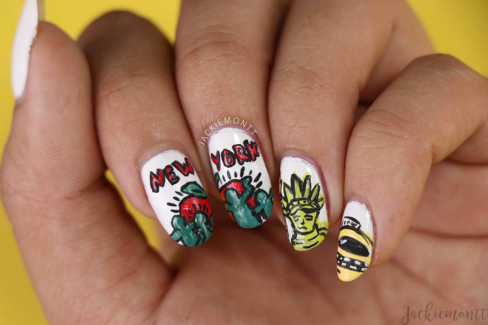 New York Nails Inspired by Keith Haring JACKIEMONTT