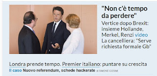 Brexit, non c’è tempo da perdere. Ma nessuno fa niente ed i mercati crollano.