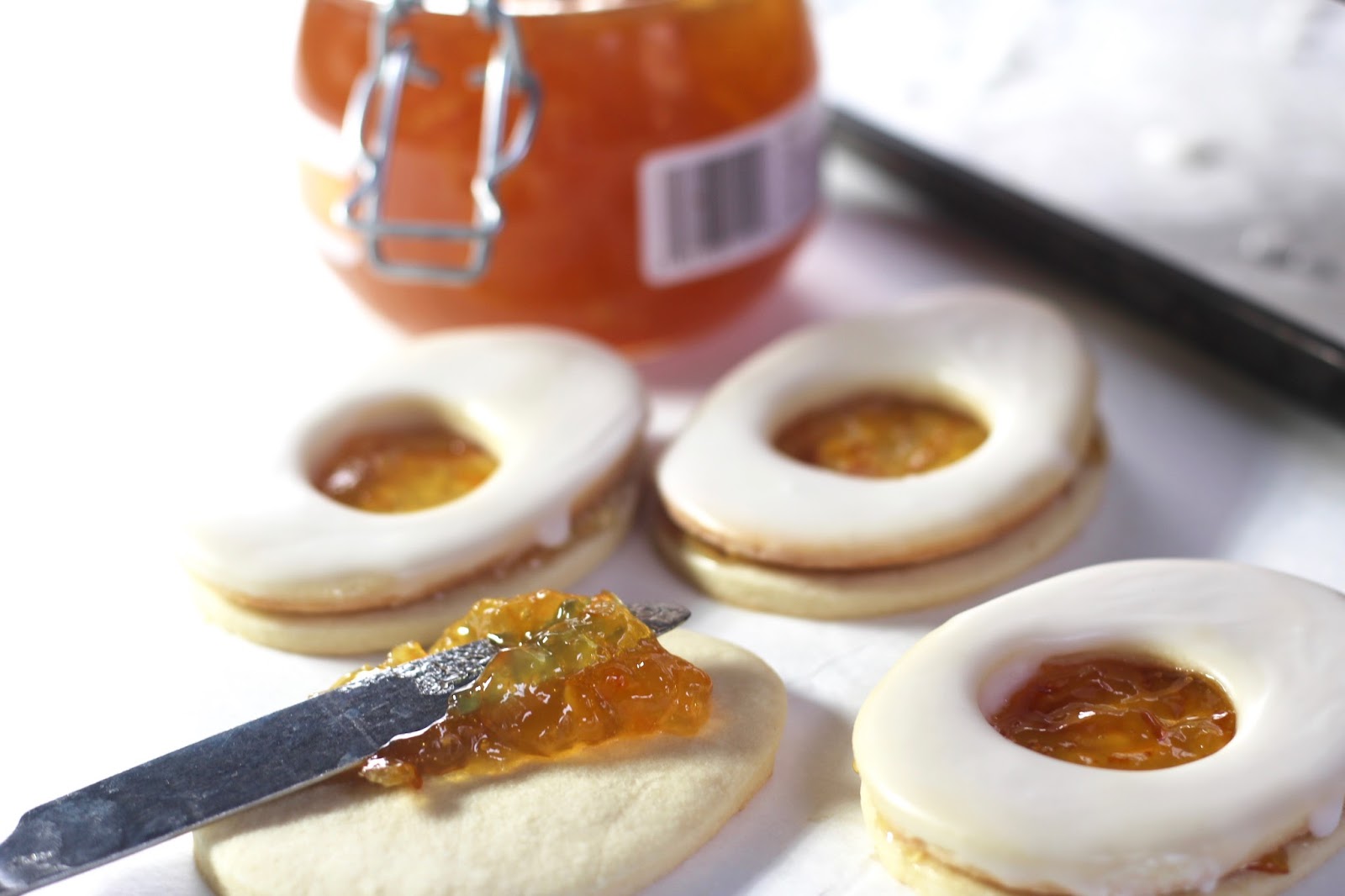 Egg Shaped Jam Sandwich Cookies Diary of a Mad Hausfrau