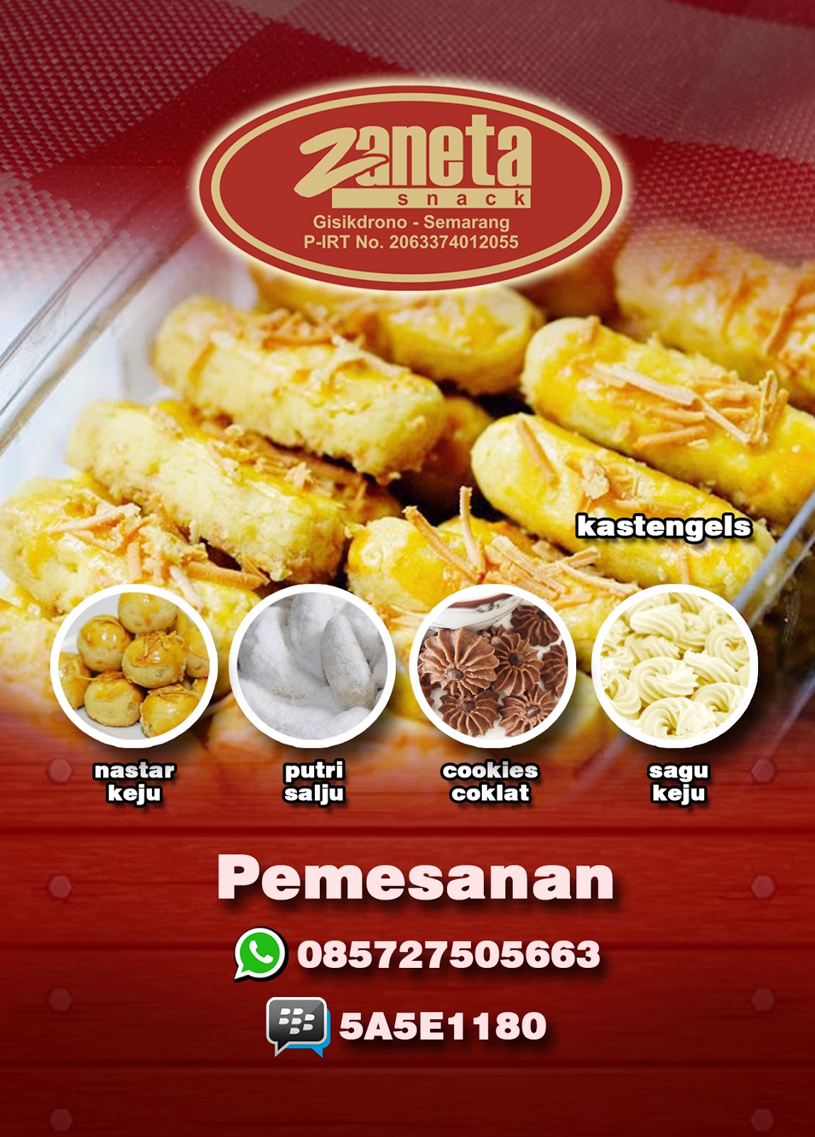 Contoh Brosur Kue Kering Lebaran Terkeren