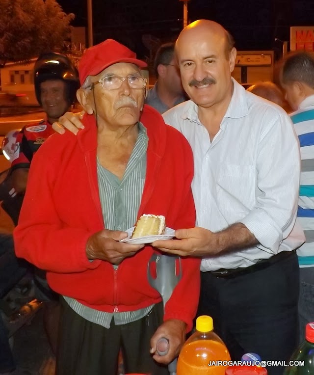 97 anos de "Seu" Santino Florêncio comemorado na "Mala" Taboquinha