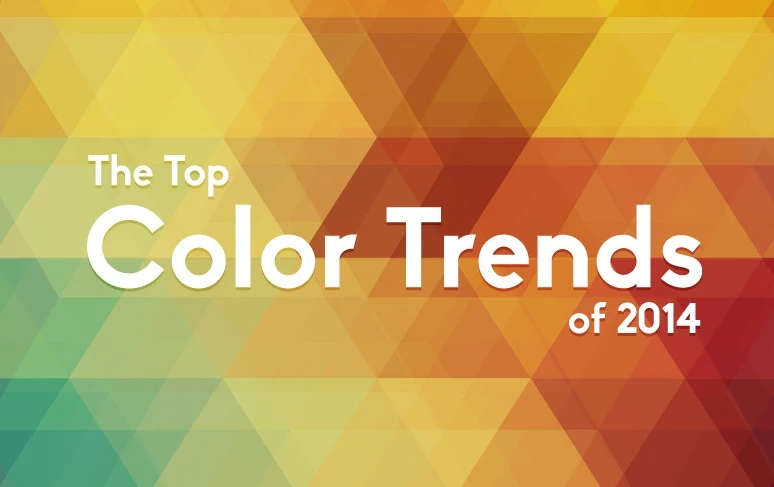 Trending colors of 2014 to use in your visual design - #infographic