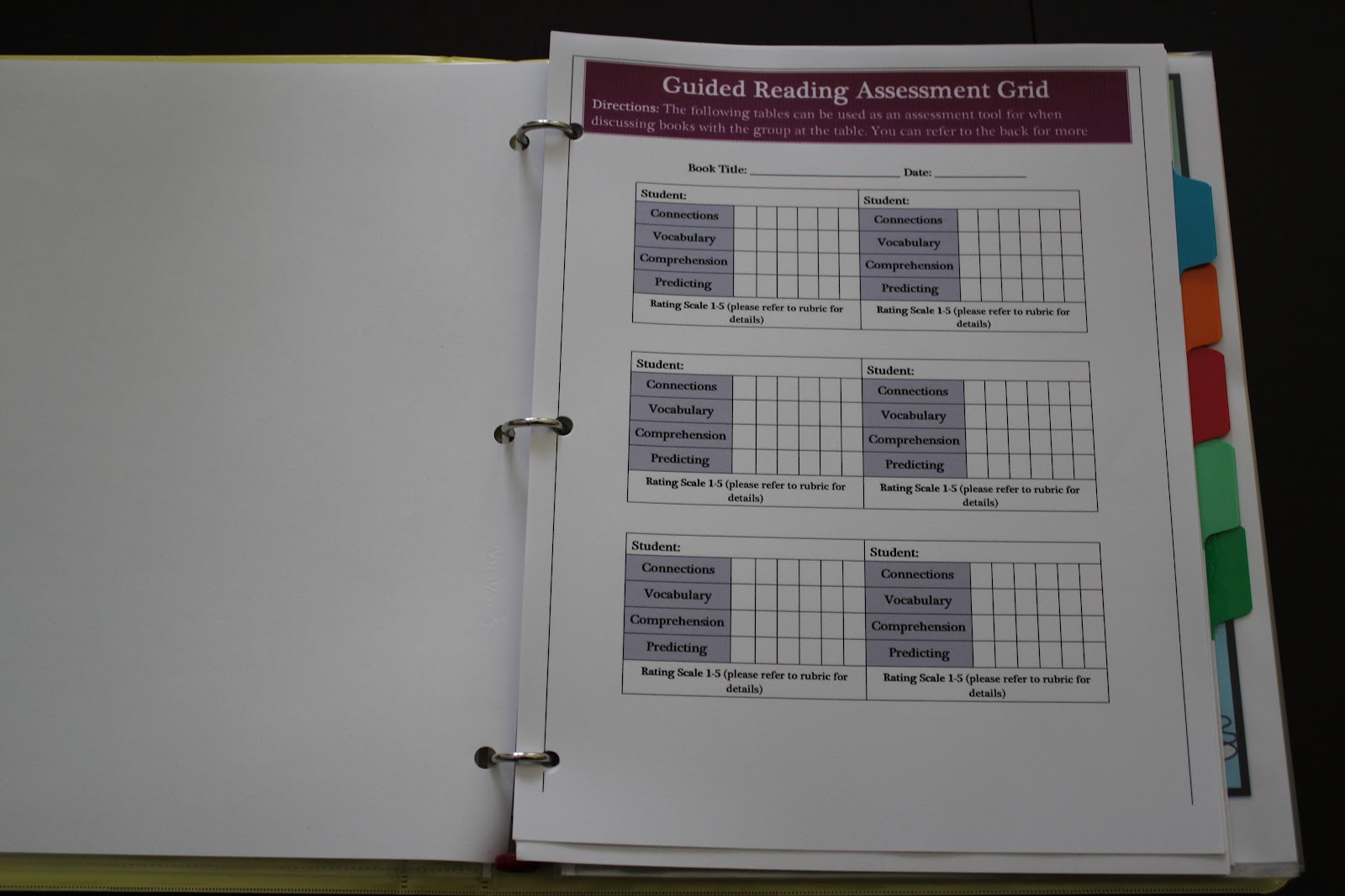 My New Guided Reading Notebook! | Hillary's Teaching Adventures