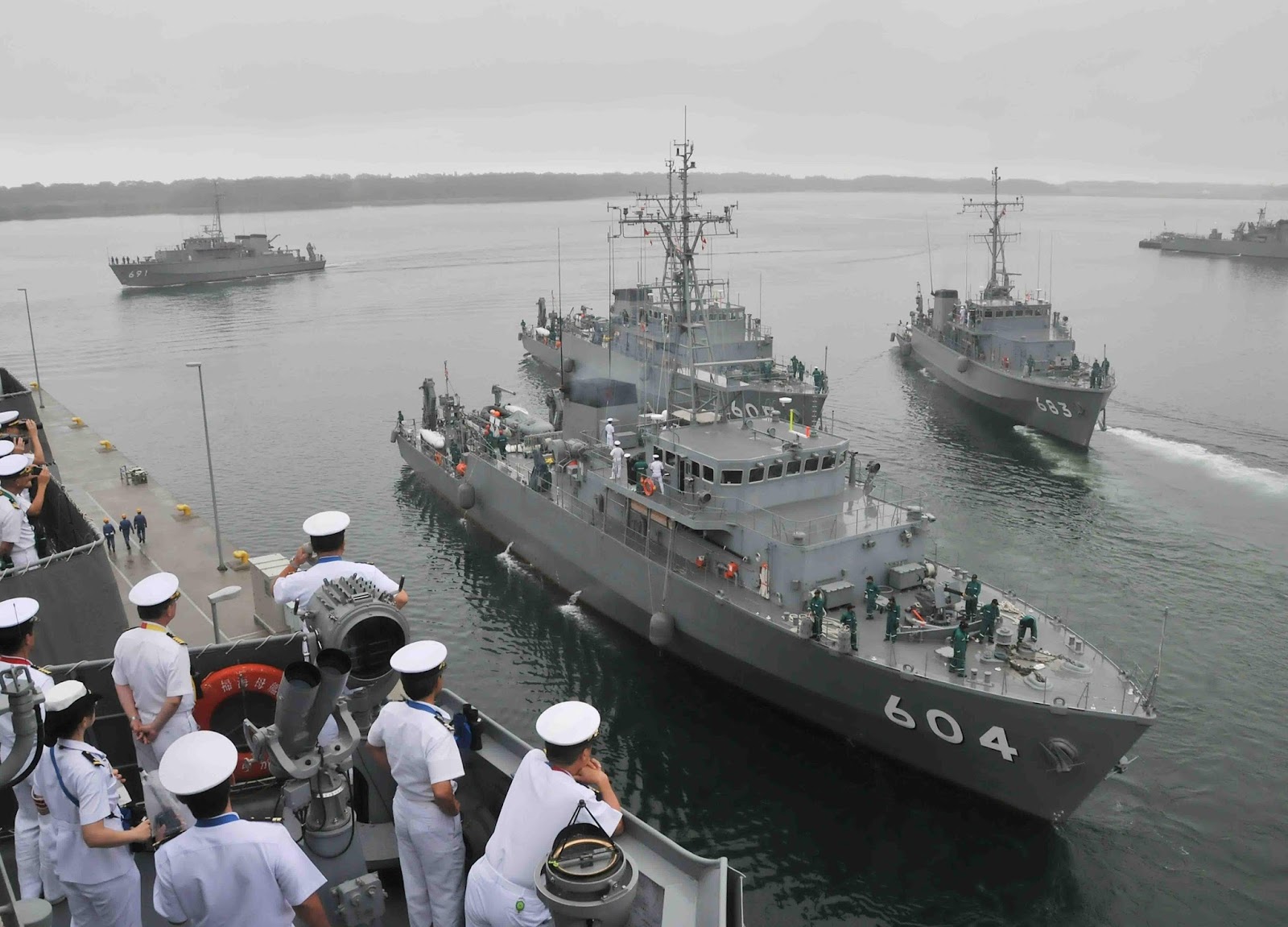 Japan Maritime Self-Defense Force (JMSDF) Conducts Sea Mine Sweeping