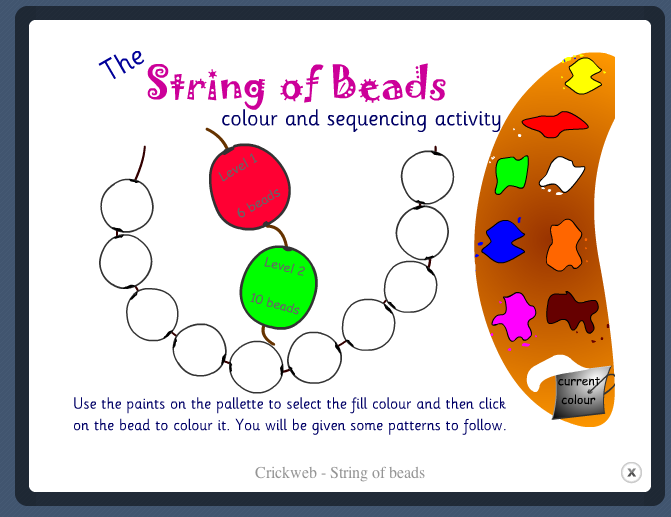 Maths Space Let's Sequence a String of Beads