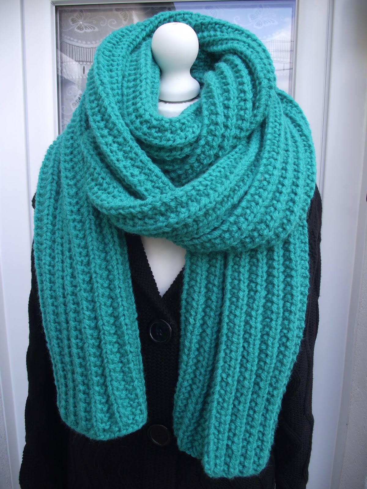 Crochet et tricot facile avec explications Echarpe tricot XXL