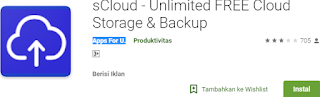 sCloud - Unlimited FREE Cloud Storage & Backup