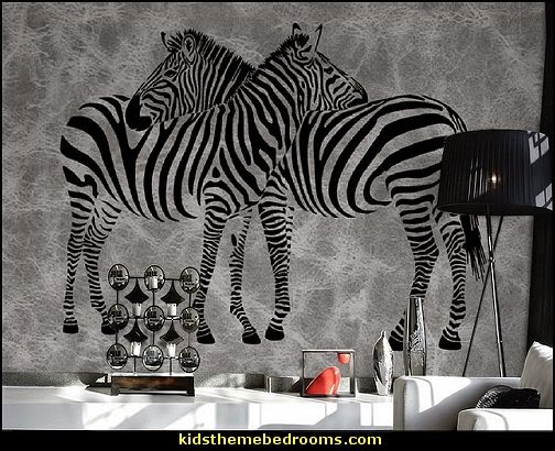 zebra wall mural decal stickers