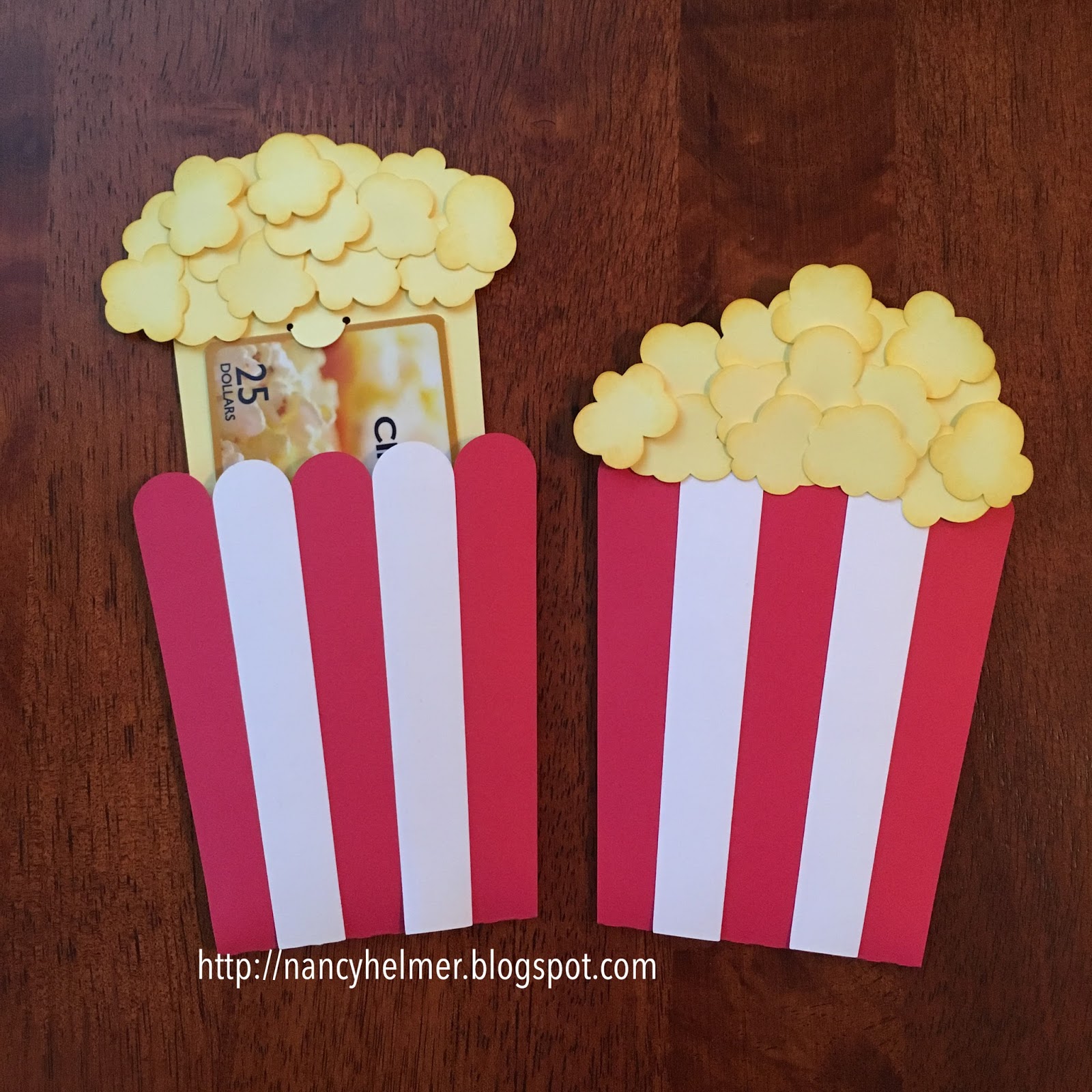 Nancy's Scrappin' and Stamps Popcorn Gift Card Holder by Lori Whitlock