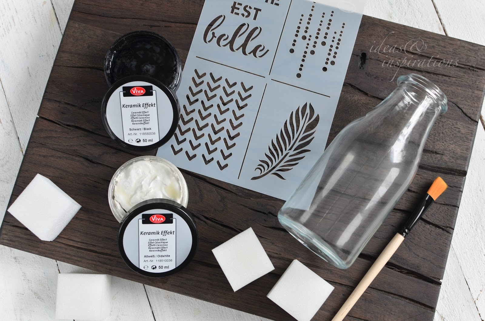 Ideas and Inspirations Upcycling diy Aus Glas wird Keramik * from