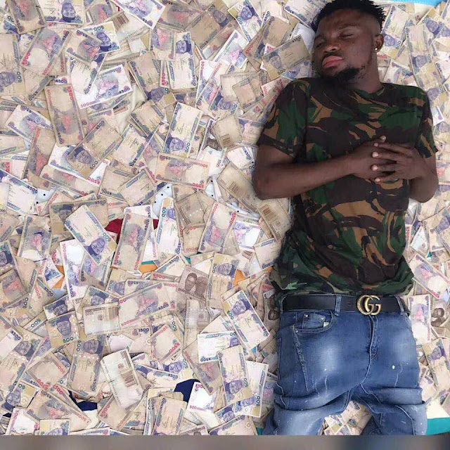 Image result for nigerian man flaunting money