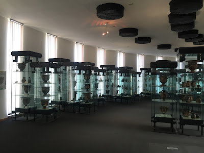 Endless display cases of artifacts.