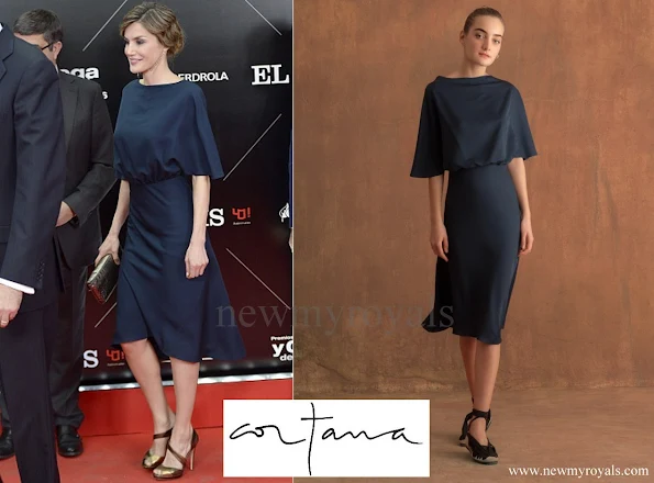 Queen Letizia wore Cortana Valentina Dress