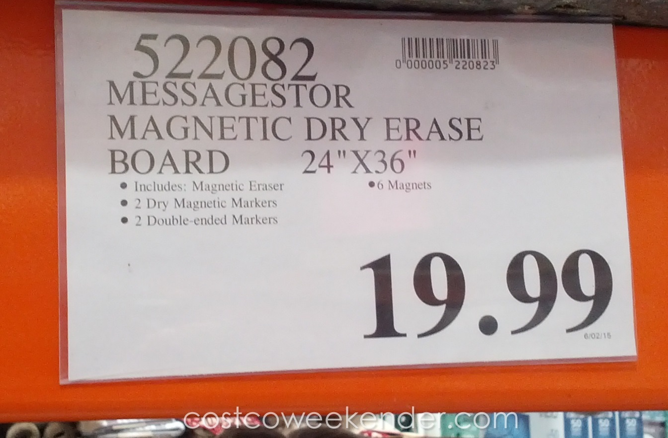 Messagestor Magnetic Dry Erase Board Costco Weekender Messagestor Magnetic Dry Erase Board Costco Weekender