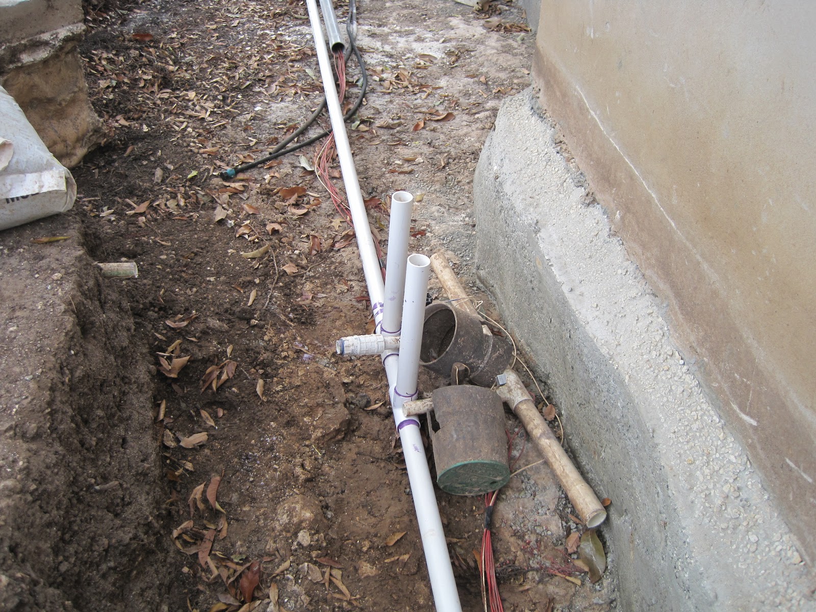 House Remodelling Lowering the Water Supply Line