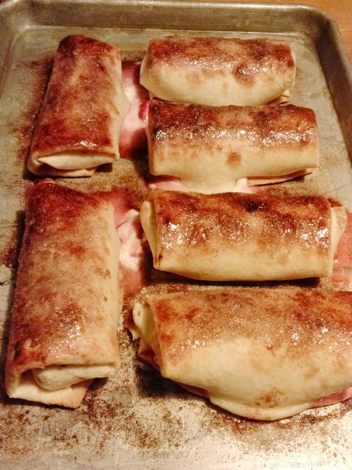 Strawberry Cheesecake Chimichangas