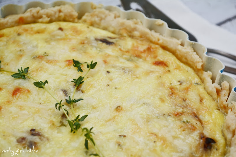 Curly Girl Kitchen: Caramelized Mushroom and Onion Quiche with White ...