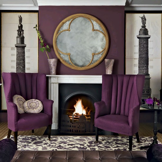 Espacios interiores con toques violeta | Ideas para decorar, diseñar y