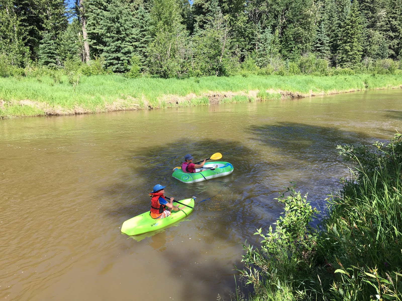 Family Adventures in the Canadian Rockies Campsite to River! Camping