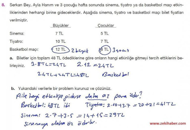 6. Sınıf Matematik Berkay Yayınları 35. Sayfa Cevapları