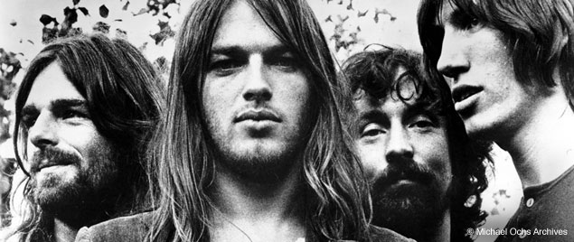 Los miembros de Pink Floyd en la época de The Dark Side Of The Moon