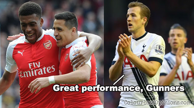I bet Harry Kane wishes he could play with the likes of Ozil and Alexis. arsenal spurs 2016
