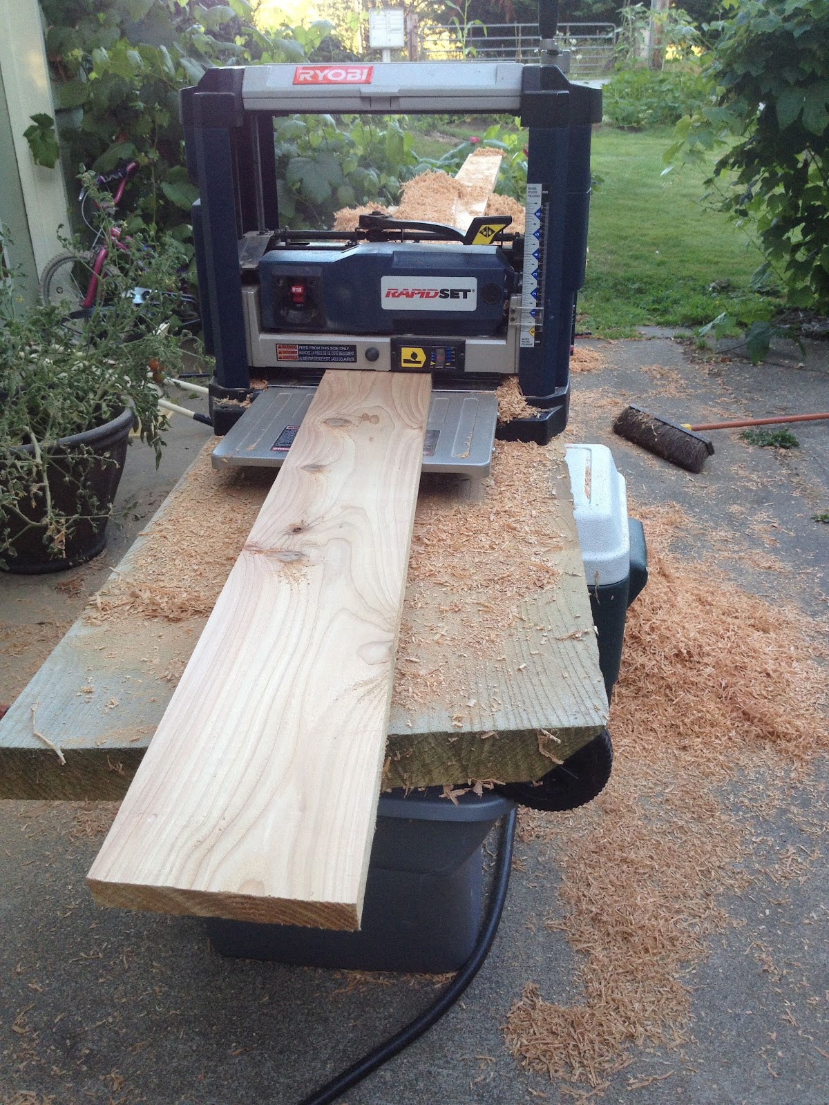 Grandpa Jim's Garden Planing Cedar Boards