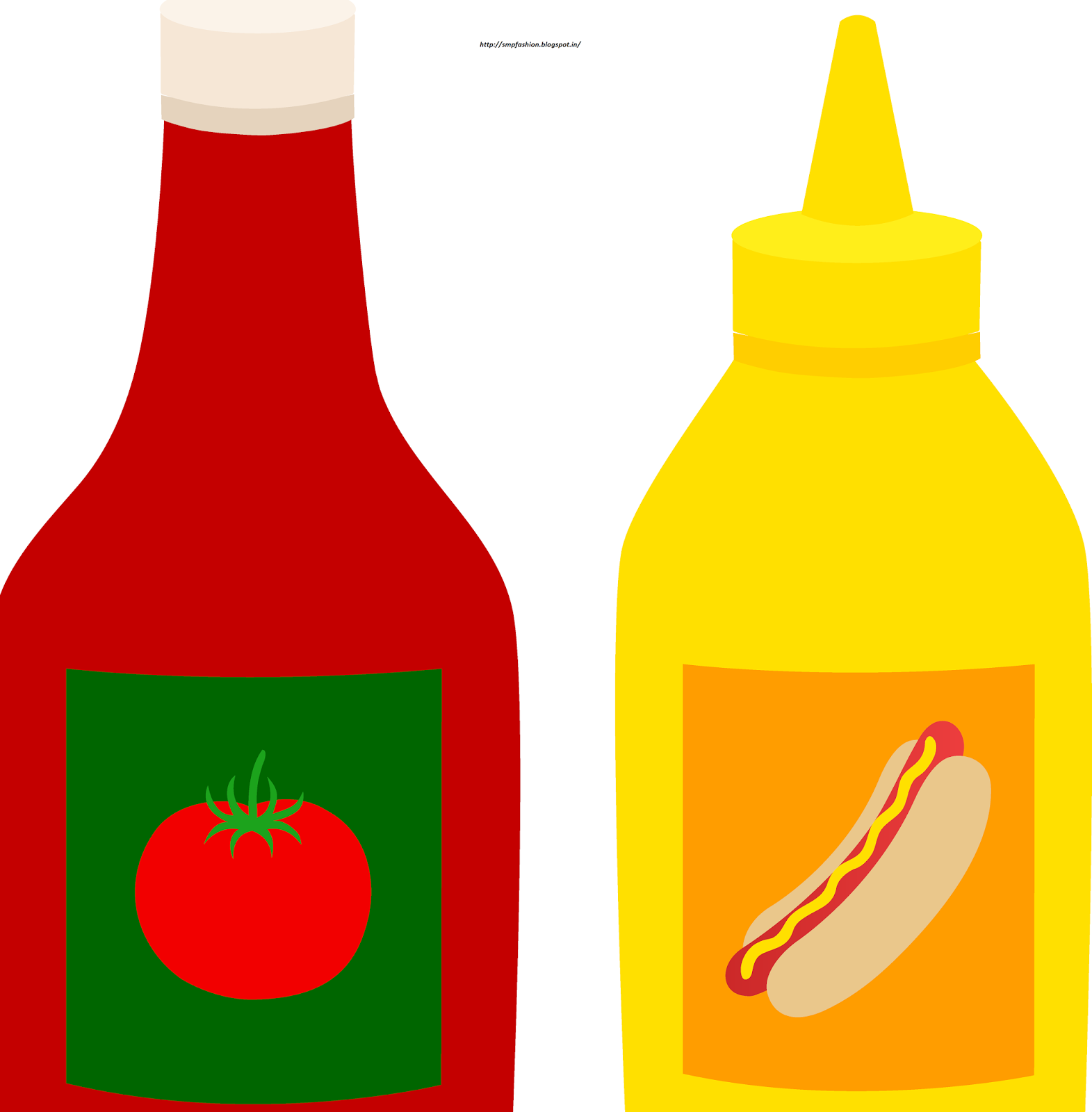 Food and Fashion Home Tomato Sauce VS Mustard Sauce