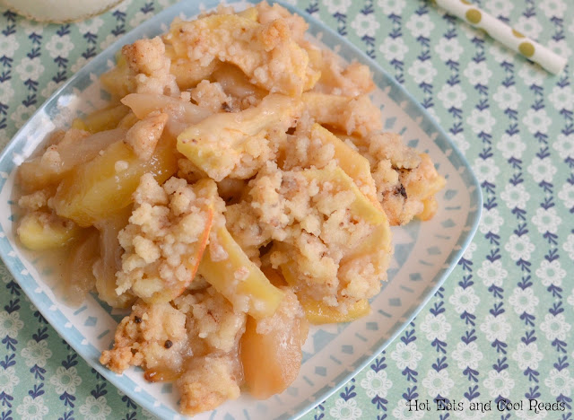 A family favorite dessert that's tried and true! The crispy topping is buttery and sweet and the pears and apples are a perfect combo! Apple and Pear Crisp Recipe from Hot Eats and Cool Reads