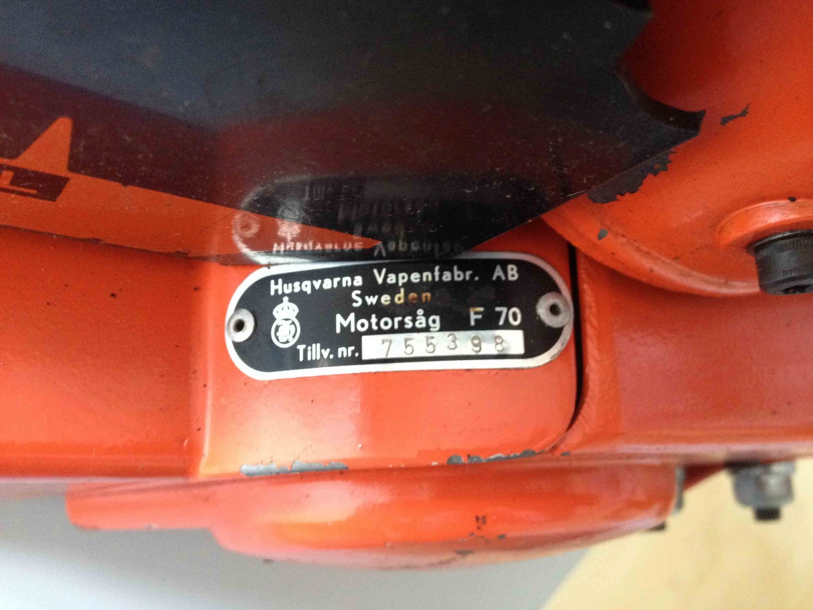 Motosierra De Colección HUSQVARNA F70