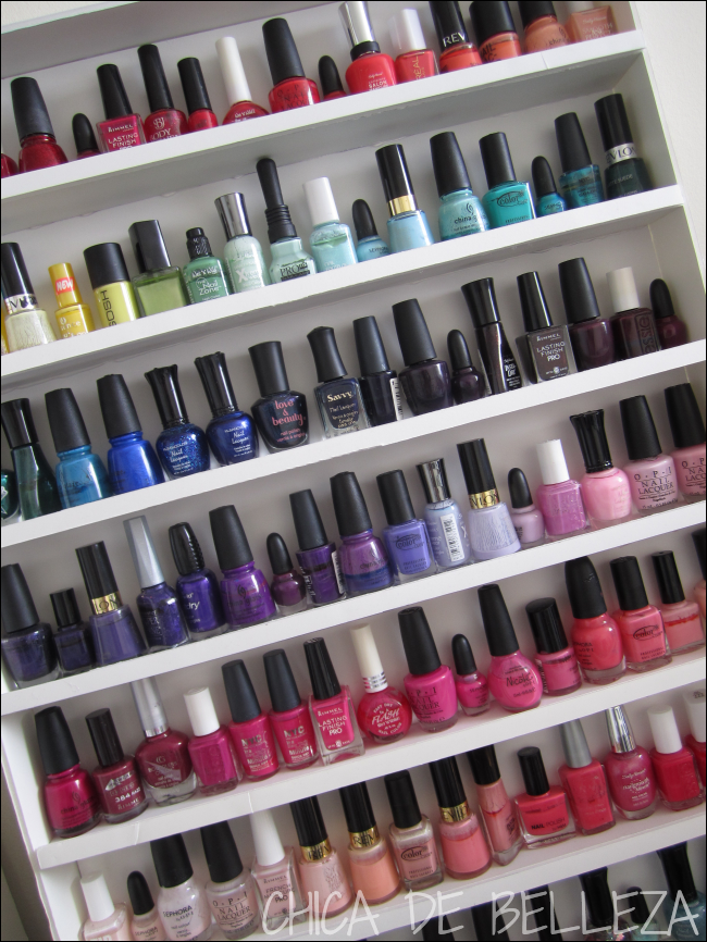 Chica De Belleza DIY Nail Polish Rack Using Foam Board!