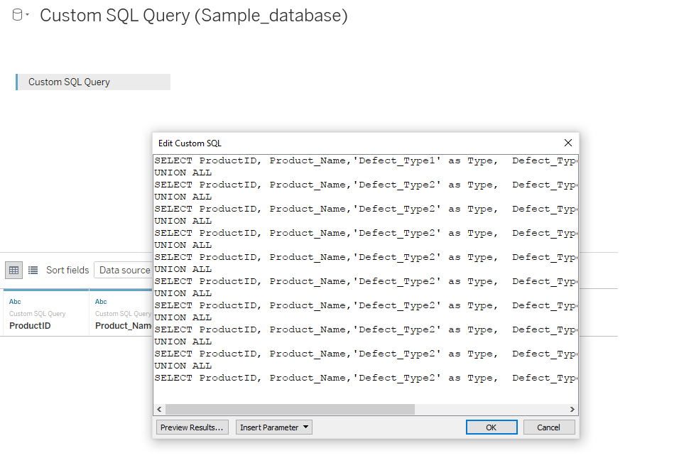 Turorial: Tableau with Sql Server Example 1