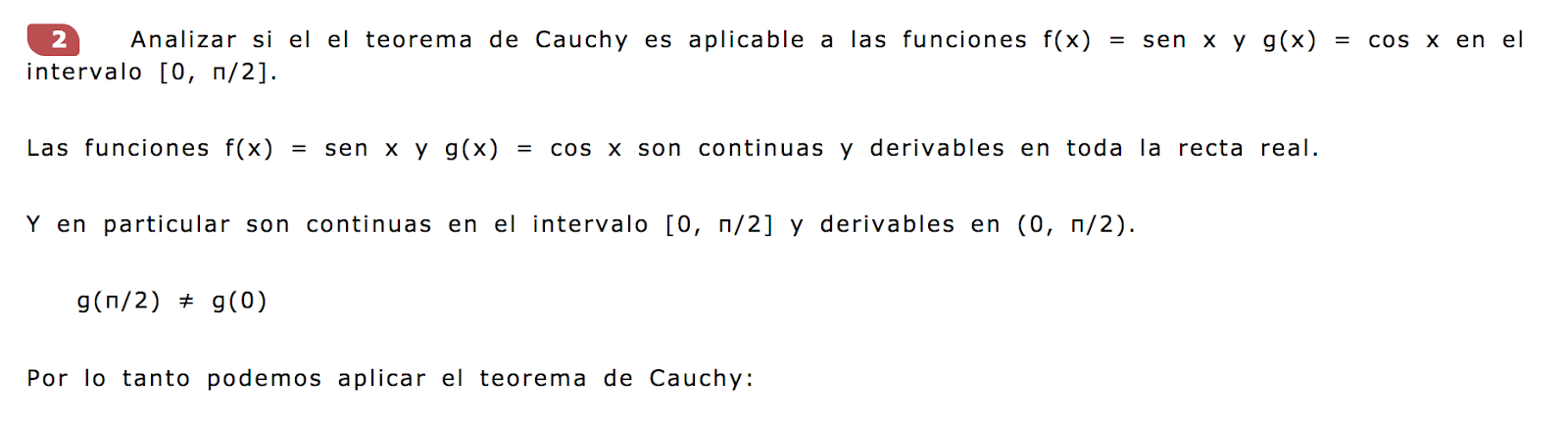 LAS MATES DE SANDRA TEOREMA DE CAUCHY