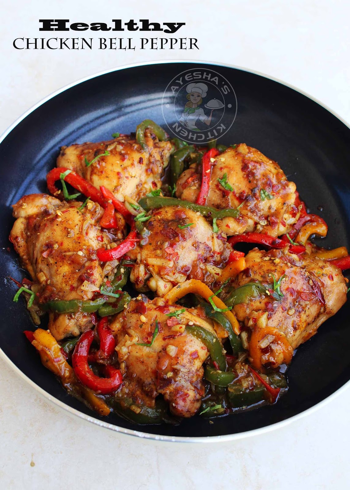 CHICKEN BELL PEPPER RECIPE BEST CHICKEN THIGH RECIPE / HEALTHY RECIPES