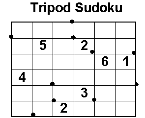 Tripod Sudoku: Logical Puzzles