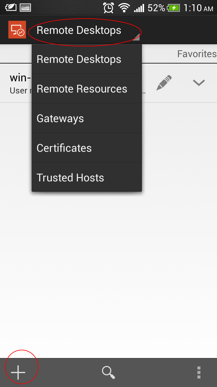 Androider Basic setup for Microsoft Remote Desktop and Remote Desktop