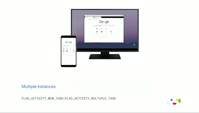 وضع سطح المكتب المتعدد استئناف Android Q