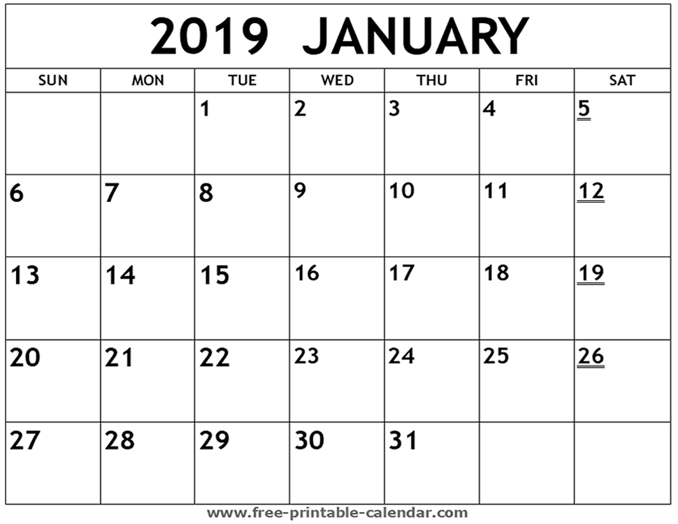 Free Printable Calendar 2022: Free Printable Calendar January
