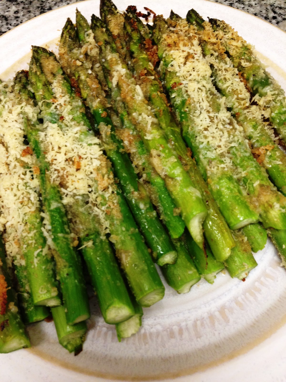 Little Italian Lady Parmesan Crusted Asparagus