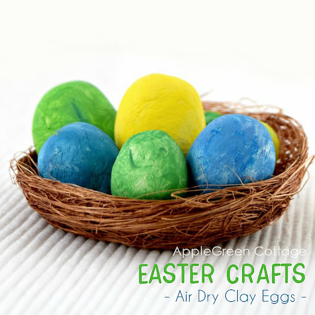 easter crafts air dry clay eggs applegreen cottage